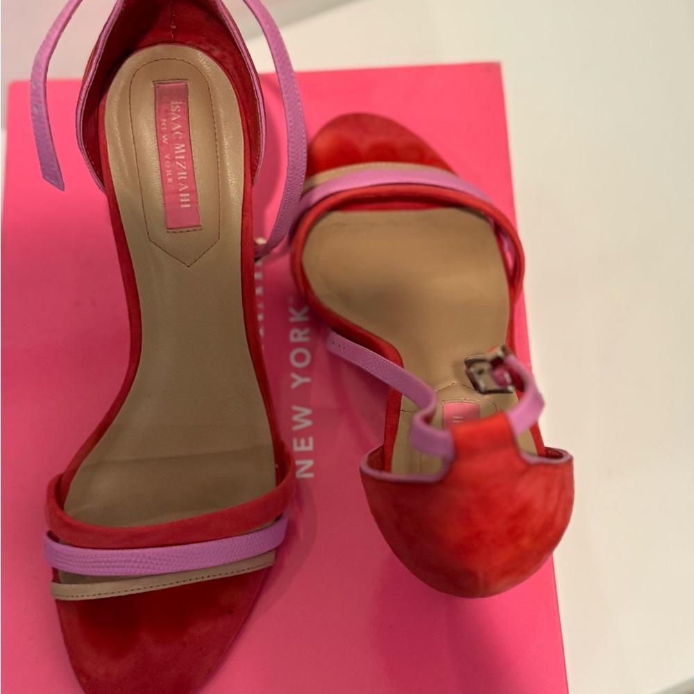 Red and Pink Isaac Mizrahi Women's Heels